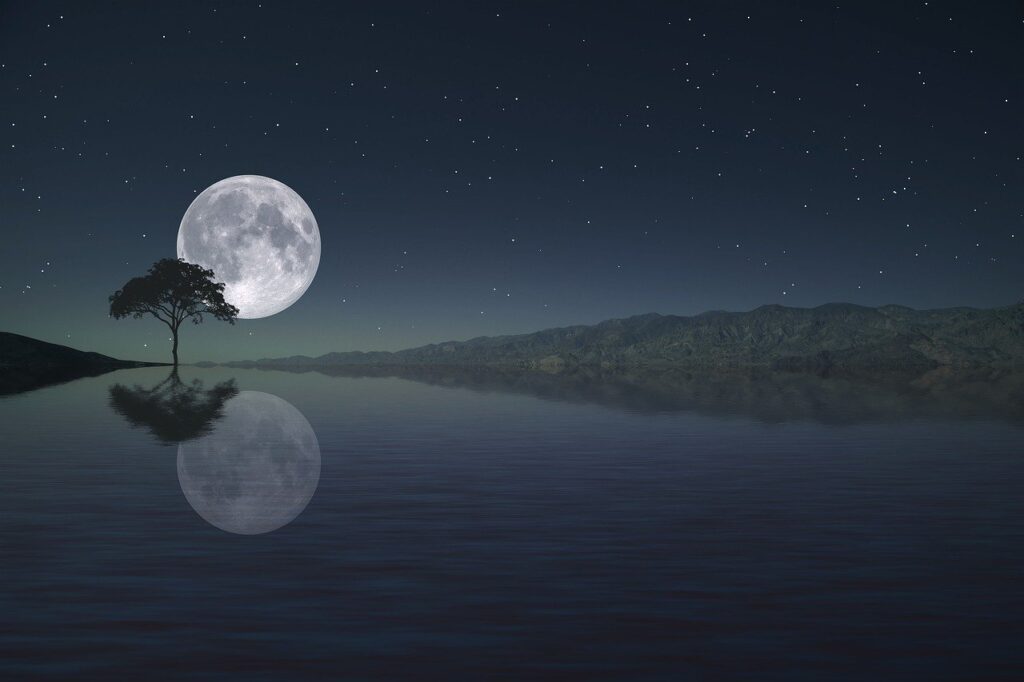 full moon, reflection, moon-4588727.jpg
